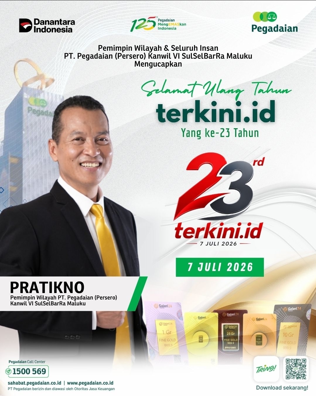 Pegadaian HUT terkini