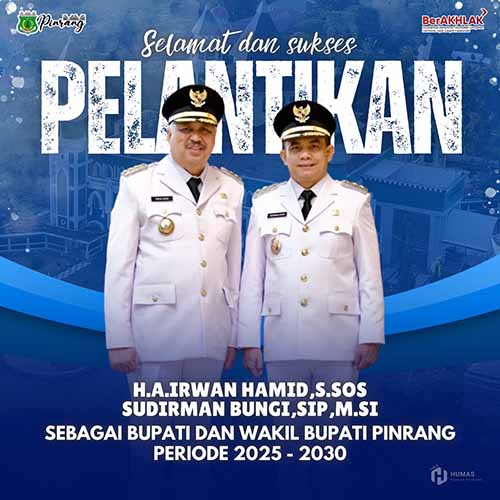 Pelantikan Bupati Pinrang Periode 2025-2030